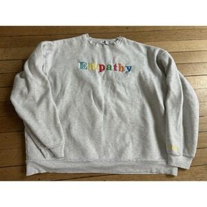 The Mayfair Group Empathy Always Crewneck Gray Women's M/L Medium Large
